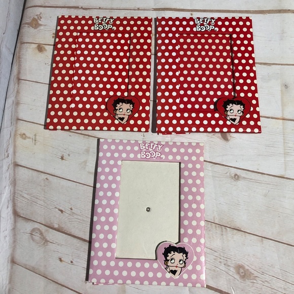 Betty Boop 4x6 Inch Polka Dot Photo Frame Pattern 2004 set of 3 - Picture 4 of 16